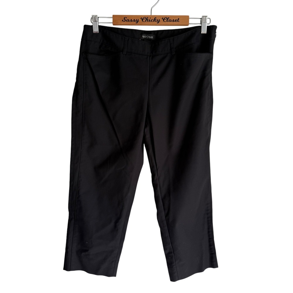 WHITE HOUSE BLACK MARKET Black Slim Ankle Ladies‎ Pants, 12